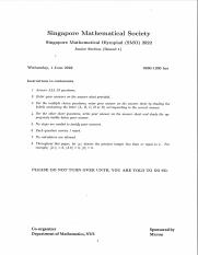 Junior Section - First Round - SMO Singapore Mathematical Olympiad 2022 (1).pdf
