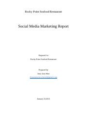 January 2021 Rocky Point Seafood Restaurant SM Marketing Report (Updated).docx