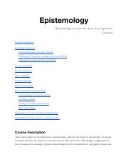 Epistemology syllabus (knowledge, justification, skepticism).pdf