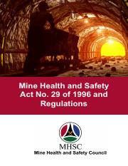 Mine Health and Safety Act 29 of 1996 and Regulations Final Booklet.pdf