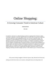 essay on online shopping 300 words