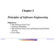 Lecture 2 Principles of Software Engineering for Fundamentals of engineering computation