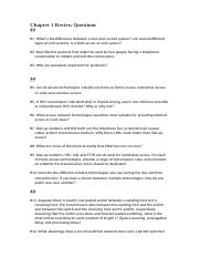 Computer Networking A Top-Down Approach 7th CH1 ReviewQuestions&Problems.docx
