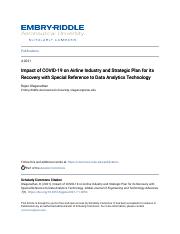 Impact of COVID-19 on Airline Industry and Strategic Plan for its.pdf