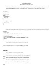 Rishikesh Vinukonda - C++ Review Worksheet for Unit 6 Test.pdf