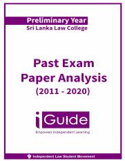 Past Exam Paper Analysis 2011 - 2020.pdf