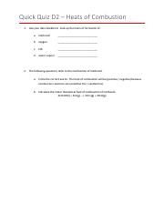 Quick Quiz D2 - Heats of Combustion.pdf