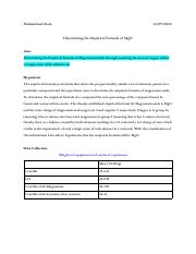 DY1 Chemistry lab Report (Empirical Formula of Magnesium oxide) (1).pdf