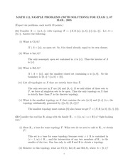 MATH 112 Spring 2005 Sample Midterm 2 Solutions