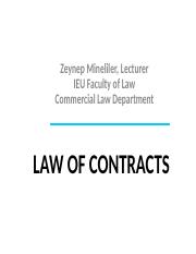 I. law of obligations II. Contracts.ppt