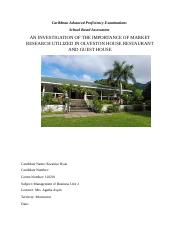 Caribbean Advanced Proficiency Examinations- Management of Business.docx