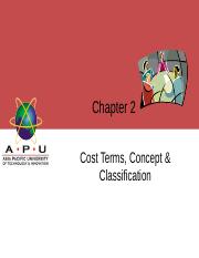 APU Chapter 2 Cost Terms, Concept & Classification.pptx