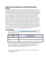 Assessment of Social Determinants of Health (SDOH) Case Study.pdf