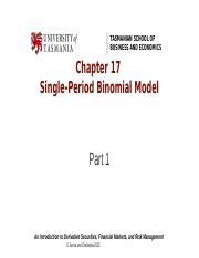 BEA602 Chapter 17 Single-Period Binomial Model.pptx