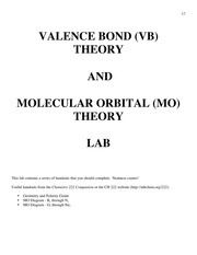 valence bond theory lab