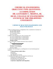 ChE Objective Type Questions Compilation-Dean Medina 8-28-10.doc