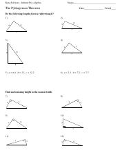 Pythagorean theorem homework help
