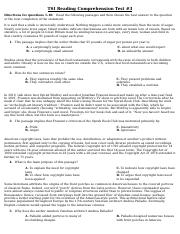 TSI Reading Comprehension Test #3.docx