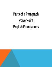 Writing a Paragraph PowerPoint.ppt