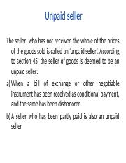 rights of unpaid seller against the buyer