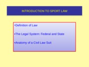 KINE 4345 [2]INTRO TO LAW 