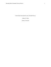 history of homeland security research paper