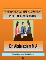 ENVIRONMENTAL RISK ASSESSMENT IN PETROLEUM INDUSTRY15 (2).ppt