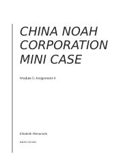 china noah case study