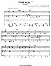 Wait For It Sheet Music from Hamilton (SheetMusic-Free.com).pdf