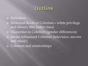 Colorism Presentation