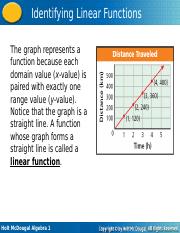 Identifying Linear Functions 2019-20.ppt