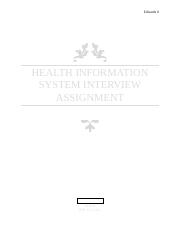 Health Information System Interview Assignment.docx