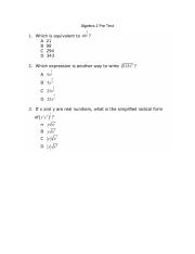 Ebubechukwuka Aligbe - Algebra 2 Pre Test.pdf