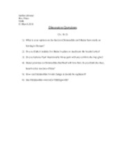 Scarlet Letter - Discussion Questions - Ch. 18-20