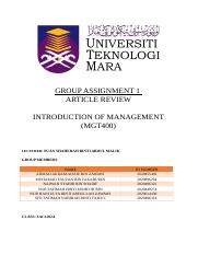assignment 1 mgt400