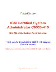 IBM Best Exam Practice Material for C9530-410 Exam Q&A PDF+SIM 