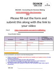 MAA 103 Assignment 3 Form .doc