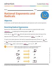 KEY_Guided Notes - Rational Exponents and Radicals.pdf