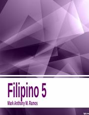 Mga salitang magkaugnay.ppt - Filipino 5 Mark Anthony M. Ramos Panuto