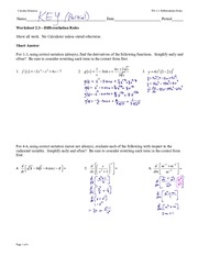 Unit 3 Derivative Rules Of Compositesap Calculus