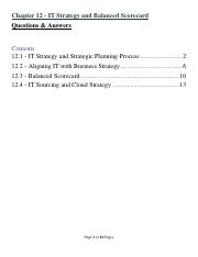 06_Chapter 12 - IT Strategy and Balanced Scorecard Questions & Answers.pdf