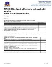 SITHIND004 Week 1 Practice Question.pdf
