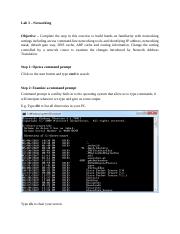 Lab 3 - IPConfig Utility- Networking.docx