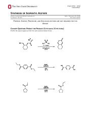 isopentyl acetate lab report
