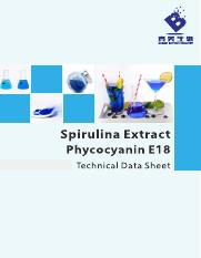 Spirulina Extract Phycocyanin E18 Spec..pdf