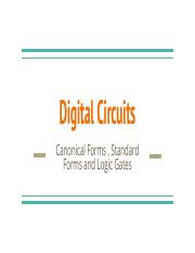 Digital Circuits_ Canonical Forms , Standard Forms and Logic Gates.pdf