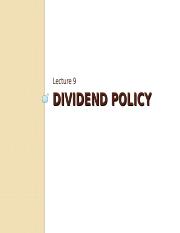 Lecture_9 Dividend Policy.ppt