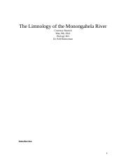 Limnology report
