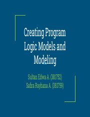 Creating Program Logic Models and Modeling.pdf