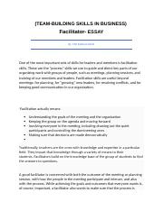 Facilitator- ESSAY.docx